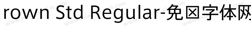 rown Std Regular字体转换